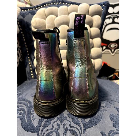 Dr Martens Holographic Rainbow Zip Lace Up Size 7/EU 38 - Picture 3 of 7